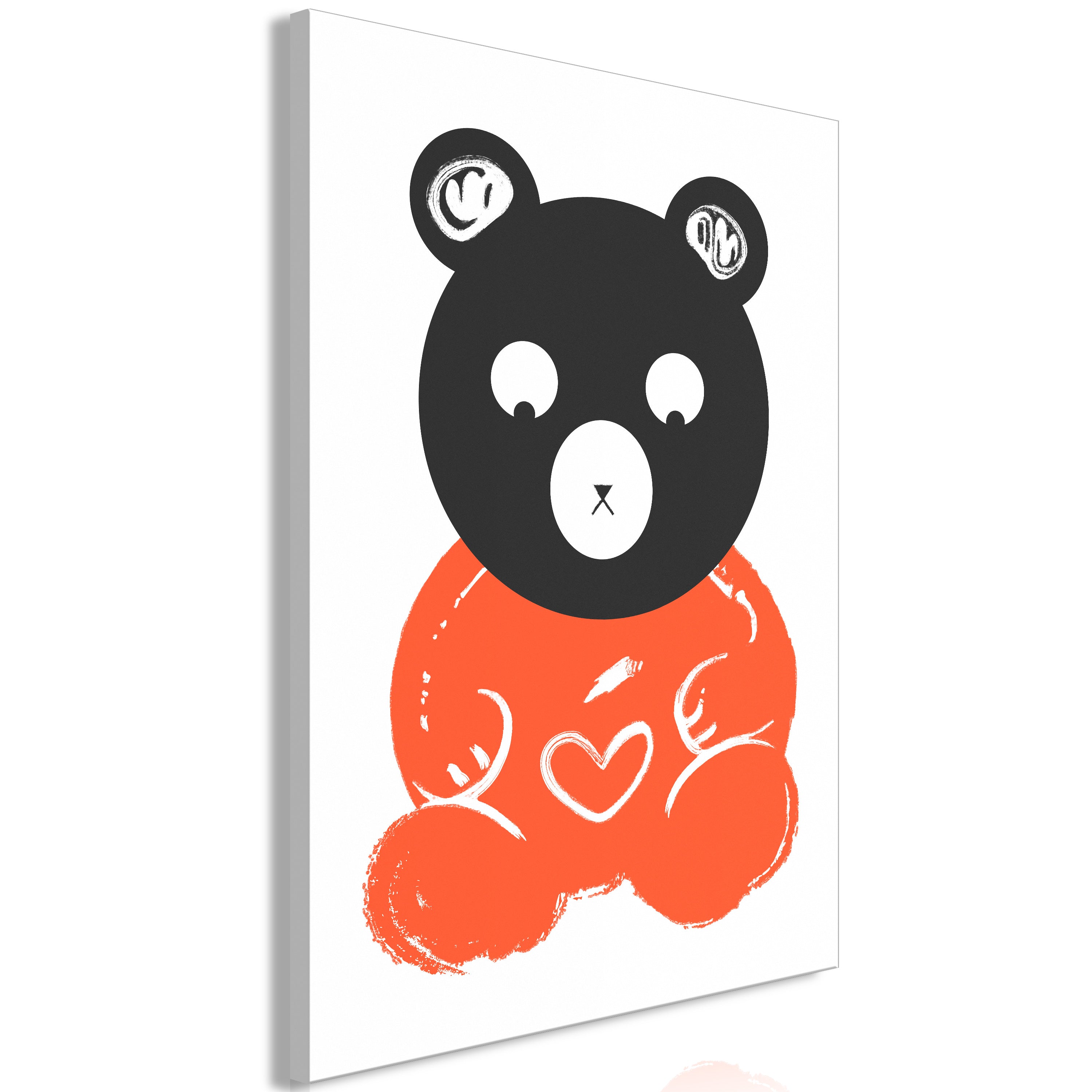 Canvas Print - Thoughtful Bear (1 Part) Vertical