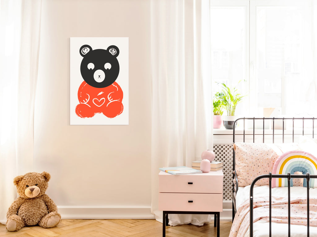 Canvas Print - Thoughtful Bear (1 Part) Vertical