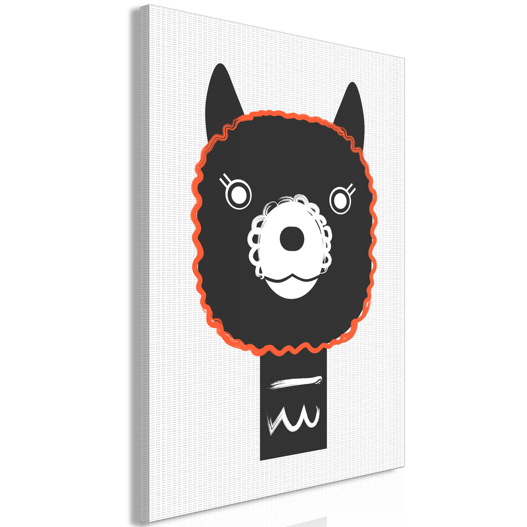Canvas Print - Decorative Alpaca Vertical