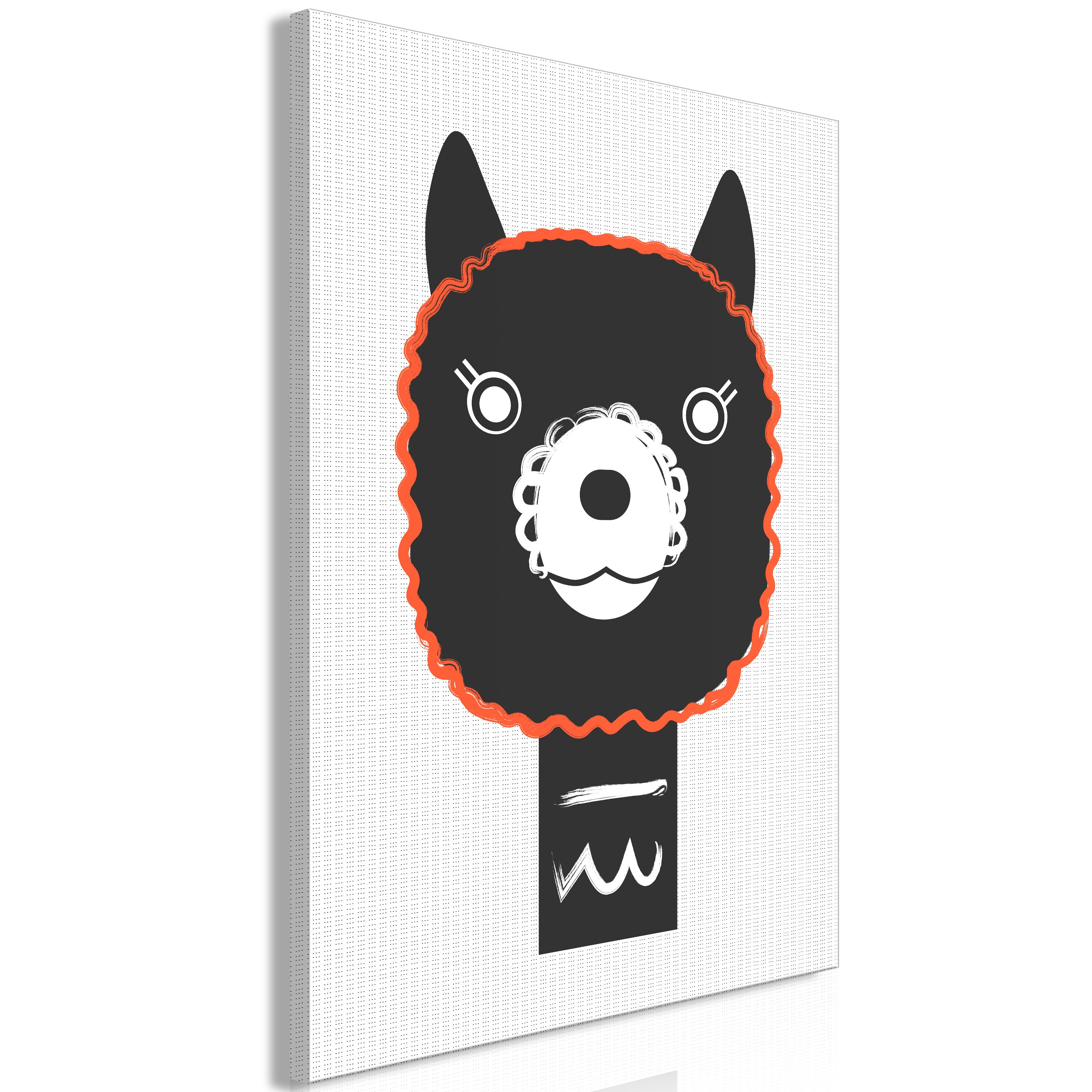 Canvas Print - Decorative Alpaca Vertical