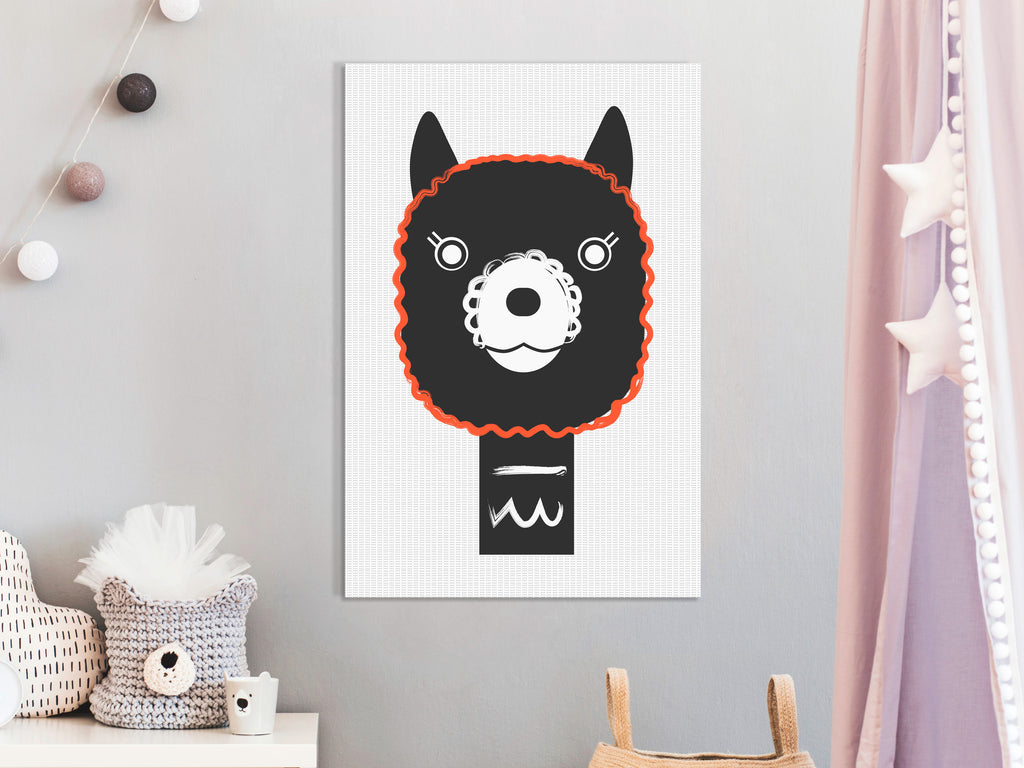 Canvas Print - Decorative Alpaca Vertical