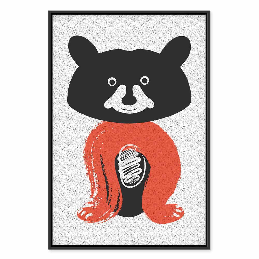 Mr. Raccoon Funny Animal Canvas Print