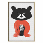 Mr. Raccoon Funny Animal Canvas Print