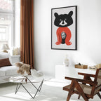 Mr. Raccoon Funny Animal Canvas Print