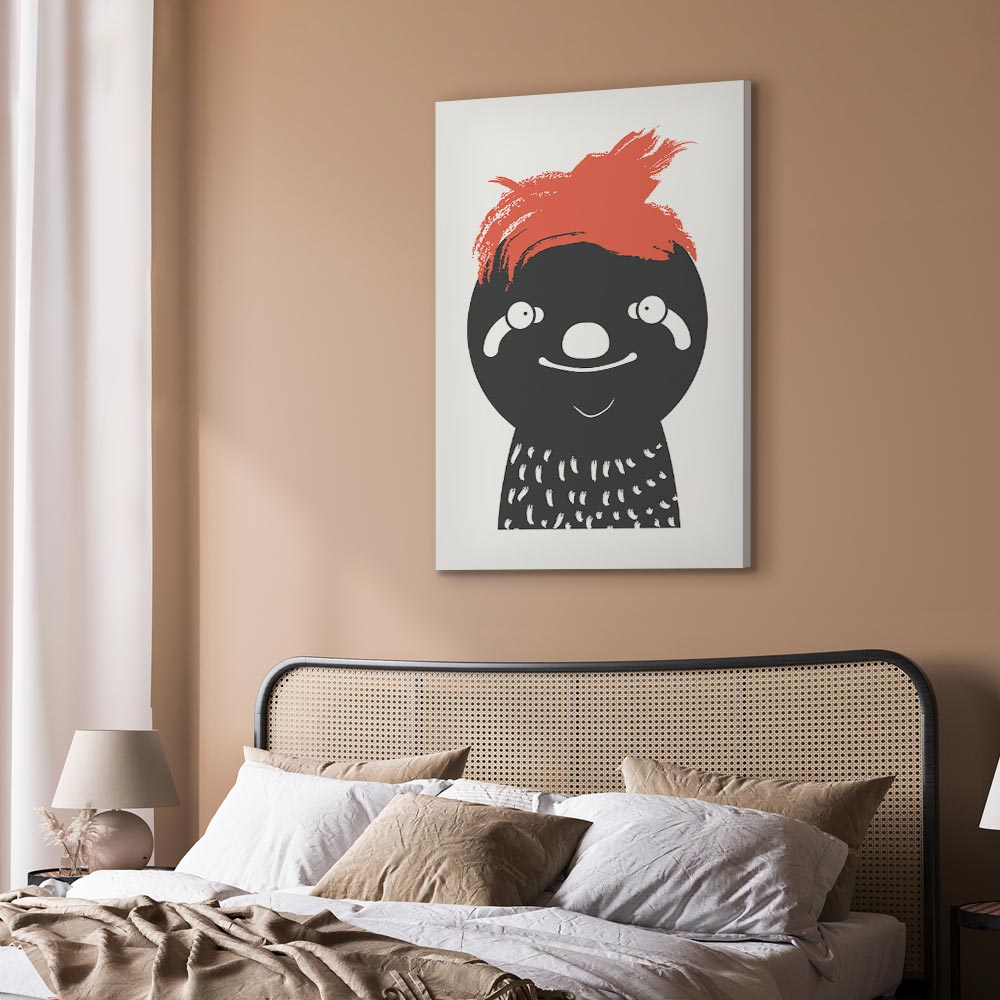 Crazy Sloth Funny Canvas Print