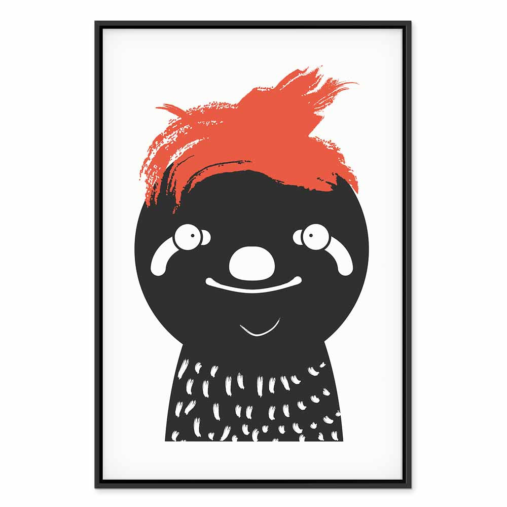 Crazy Sloth Funny Canvas Print