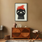 Crazy Sloth Funny Canvas Print