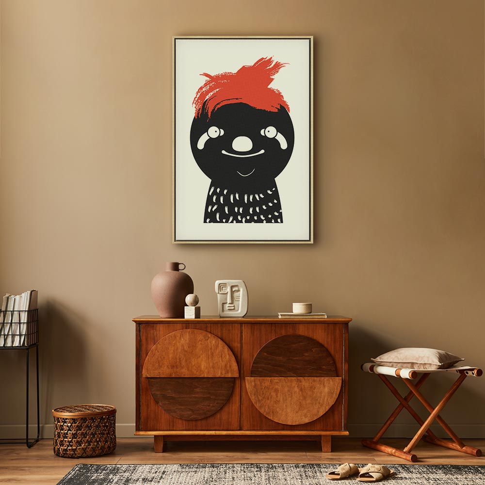 Crazy Sloth Funny Canvas Print