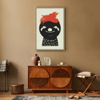 Crazy Sloth Funny Canvas Print