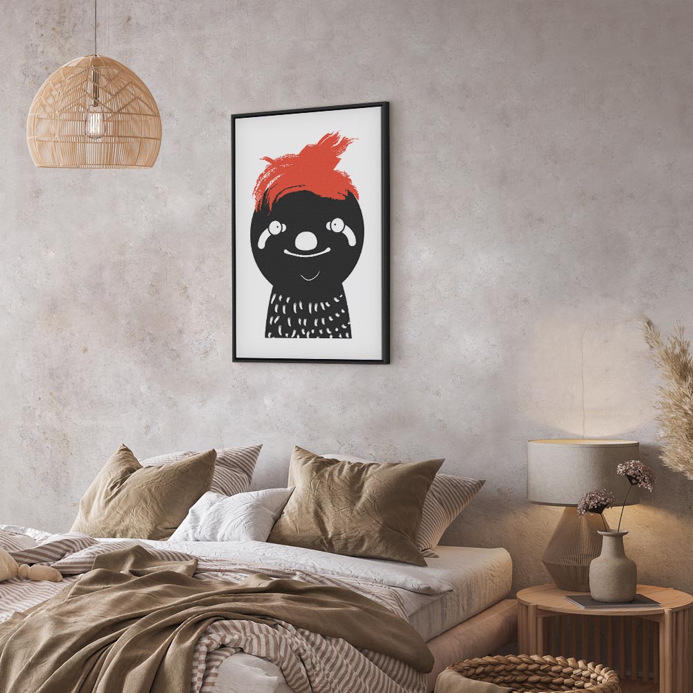 Crazy Sloth Funny Canvas Print