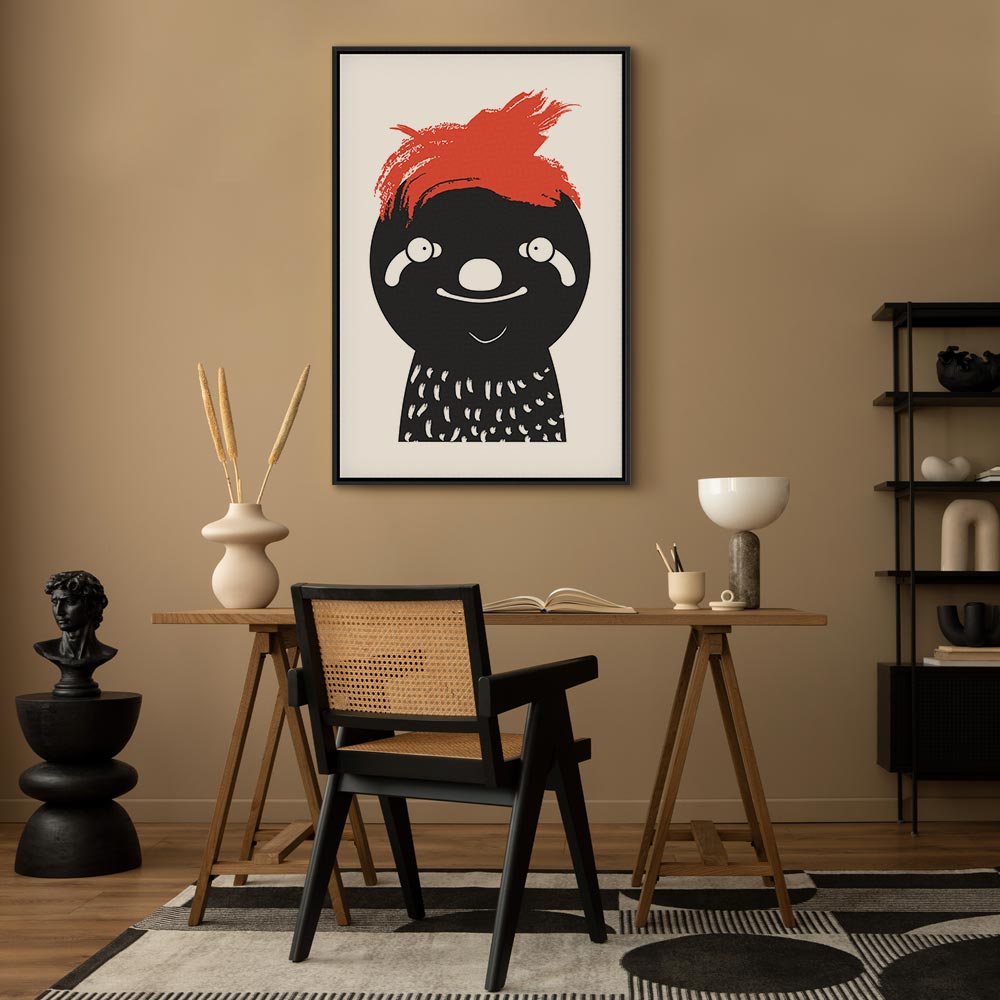 Crazy Sloth Funny Canvas Print