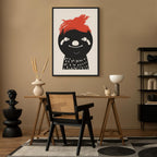 Crazy Sloth Funny Canvas Print