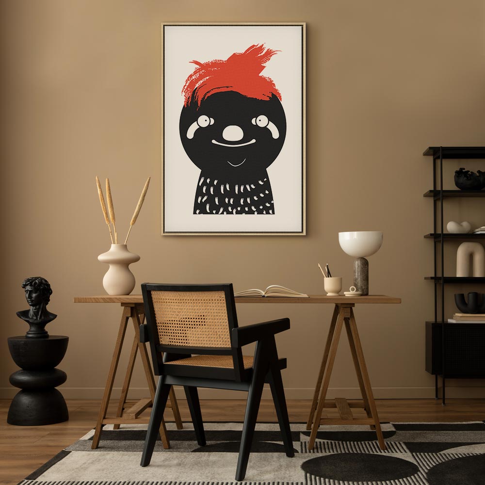 Crazy Sloth Funny Canvas Print