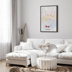 Rabbit Greetings Funny Canvas Print