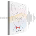 Rabbit Greetings Funny Canvas Print