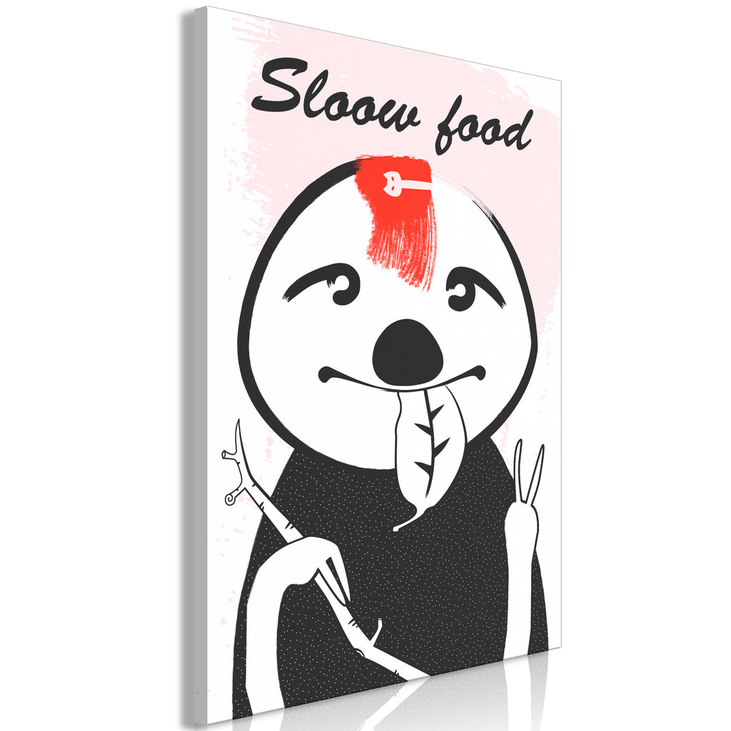 Canvas Print Sloth Trendsetter Vertical