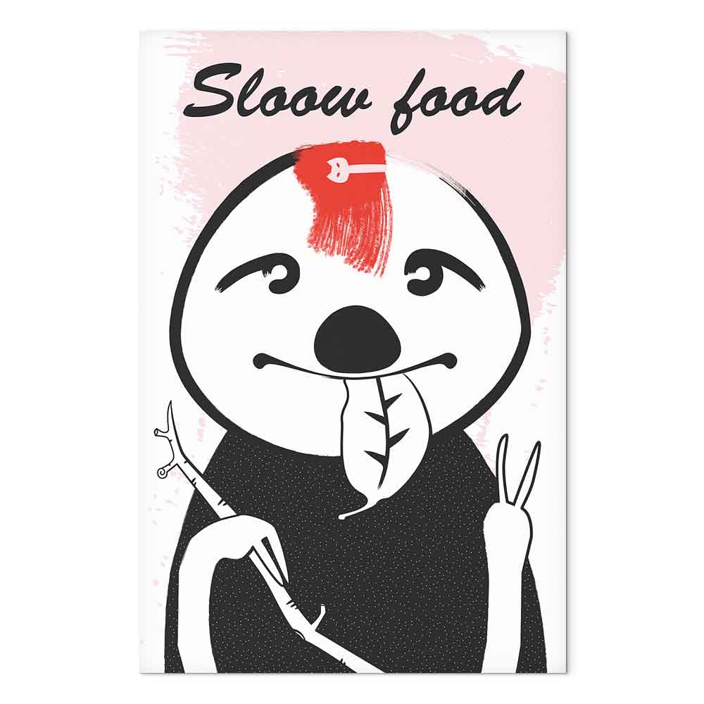 Sloth Trendsetter Funny Canvas Print