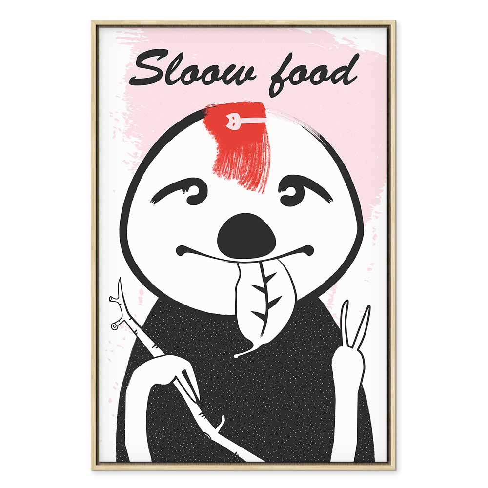 Sloth Trendsetter Funny Canvas Print