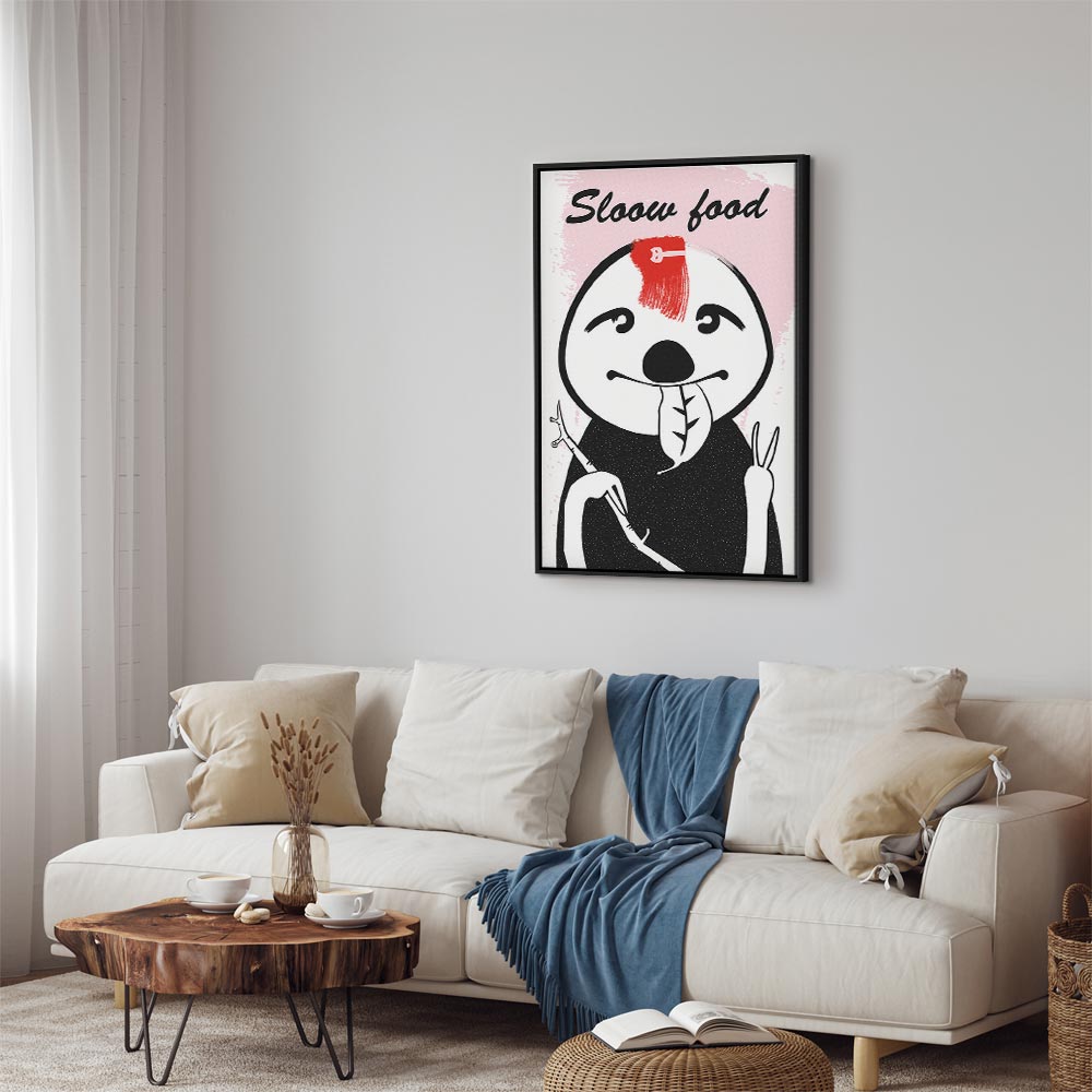 Sloth Trendsetter Funny Canvas Print