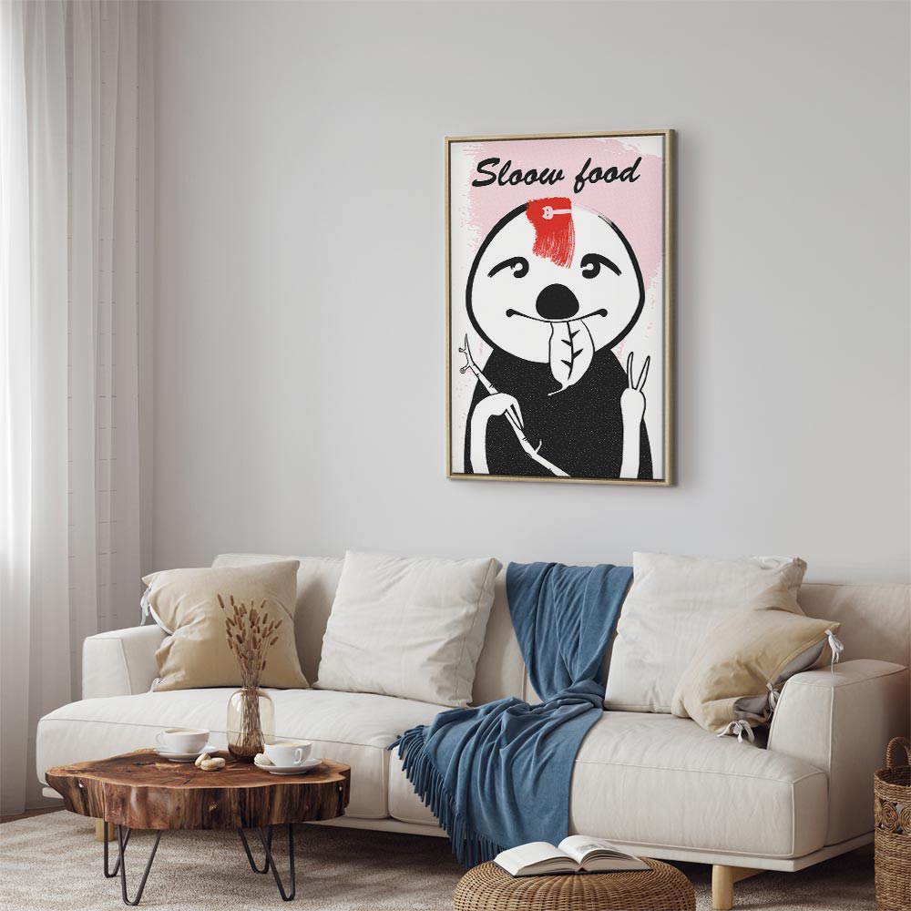 Sloth Trendsetter Funny Canvas Print