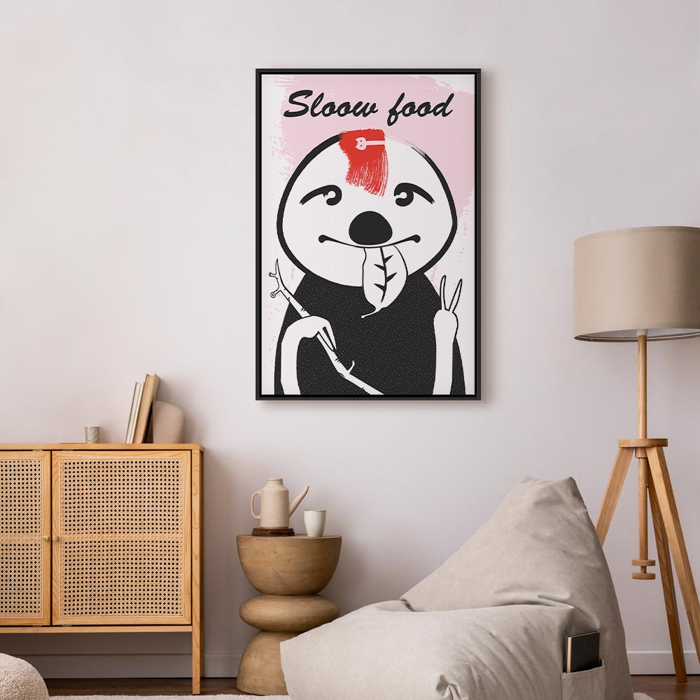 Sloth Trendsetter Funny Canvas Print