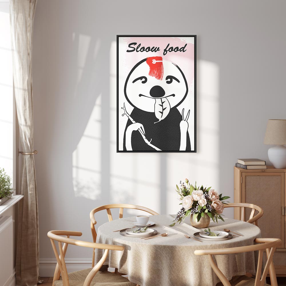 Sloth Trendsetter Funny Canvas Print