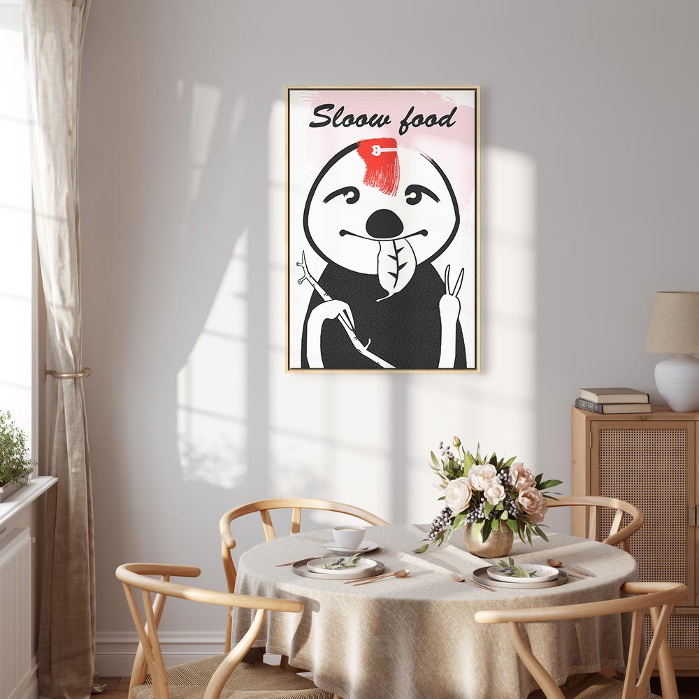Sloth Trendsetter Funny Canvas Print