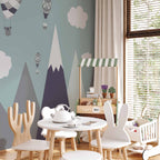 Hot Air Balloon Sky Children's Wall Mural
