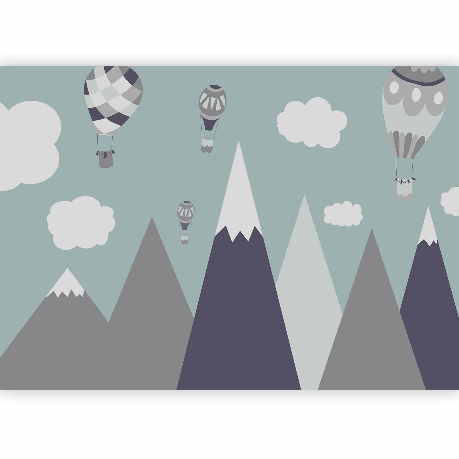 Hot Air Balloon Sky Children's Wall Mural