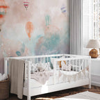 Watercolor Hot Air Balloon Dream Wall Mural