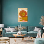 Playful Lion Kids Canvas Print