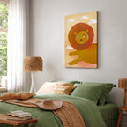 Playful Lion Kids Canvas Print