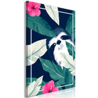 Canvas Print Sloth in Tropics Vertical