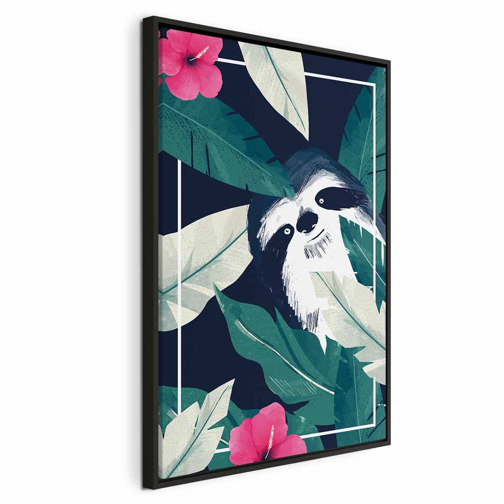 Tropical Sloth Nature Canvas Print