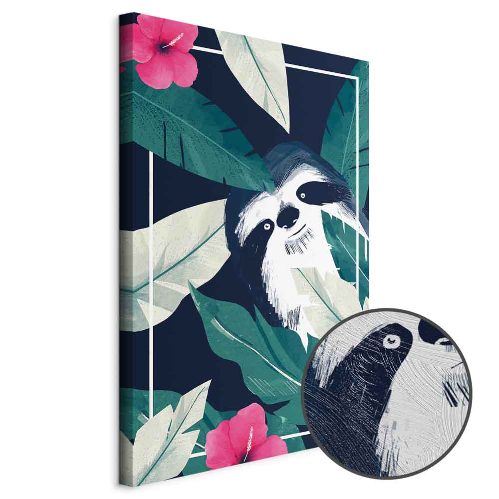 Tropical Sloth Nature Canvas Print