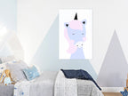 Canvas Print - Sweet Unicorn (1 Part, Vertical)