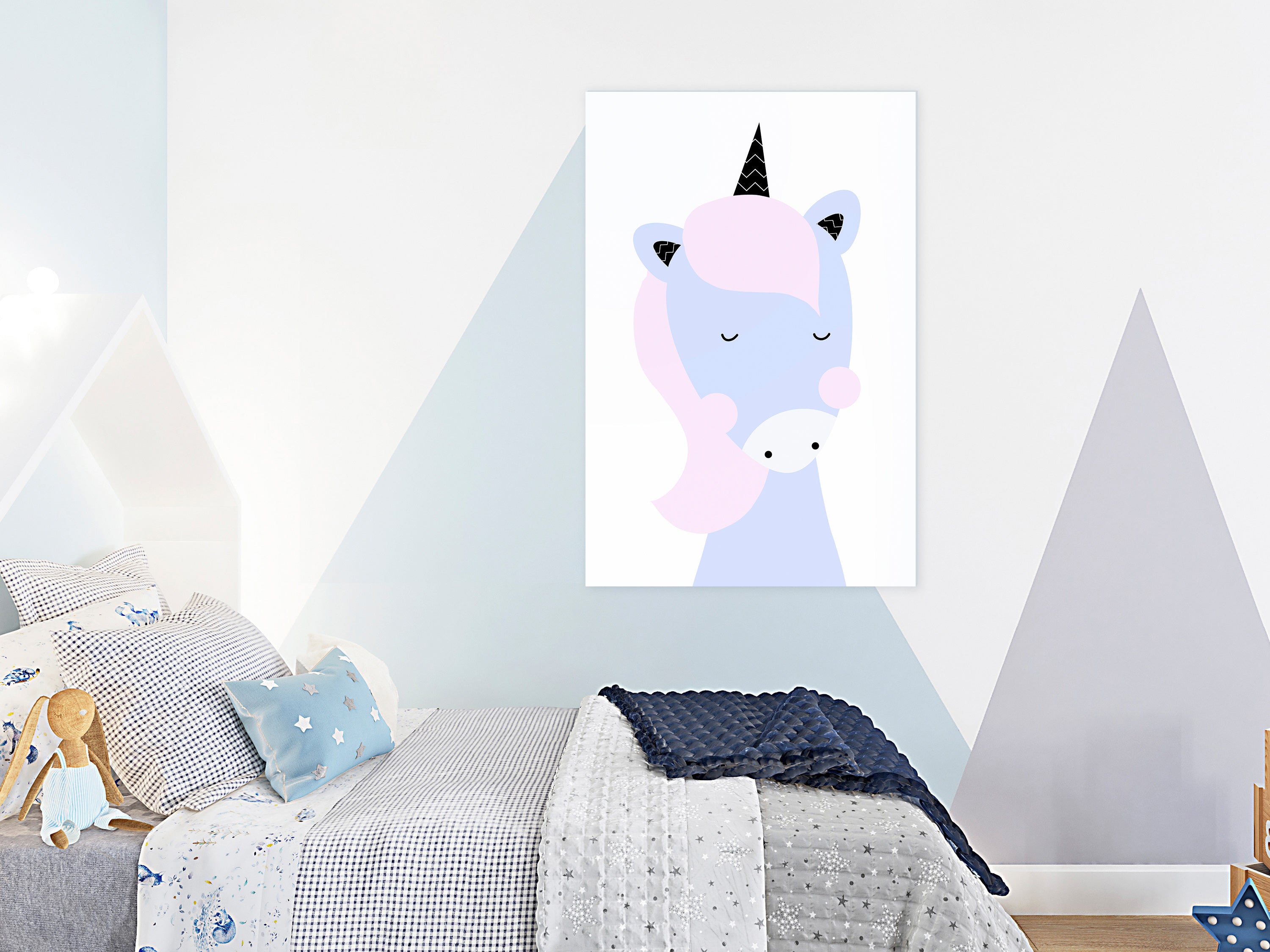 Canvas Print - Sweet Unicorn (1 Part, Vertical)
