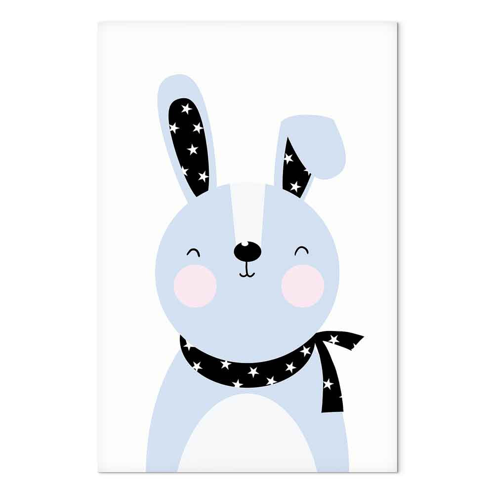 Brave Rabbit Funny Canvas Print