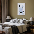 Brave Rabbit Funny Canvas Print