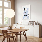Brave Rabbit Funny Canvas Print