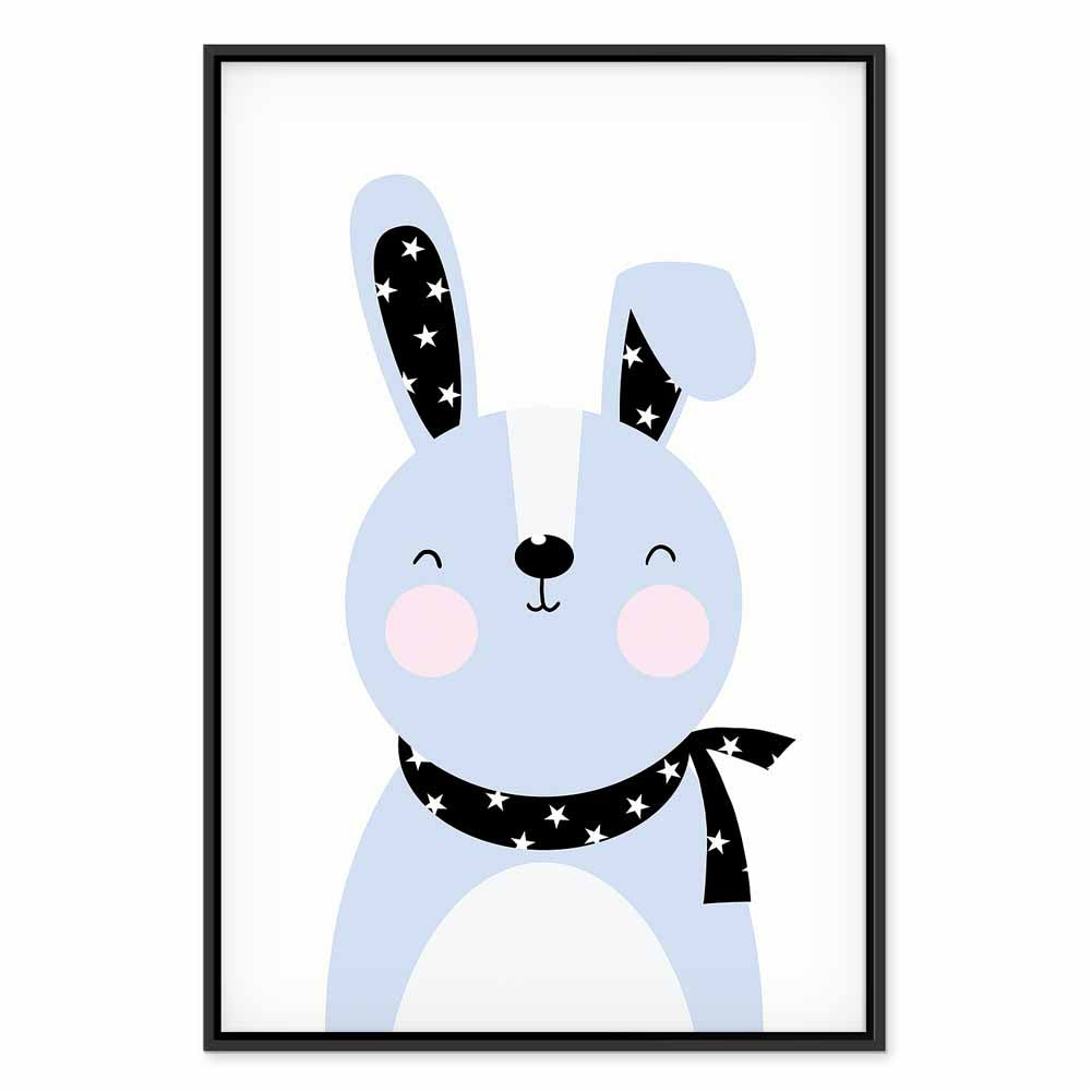 Brave Rabbit Funny Canvas Print