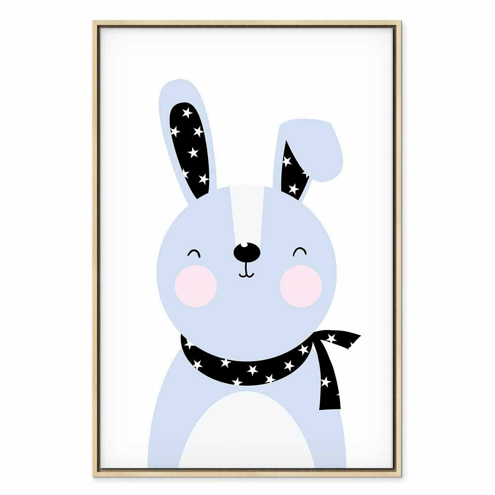 Brave Rabbit Funny Canvas Print