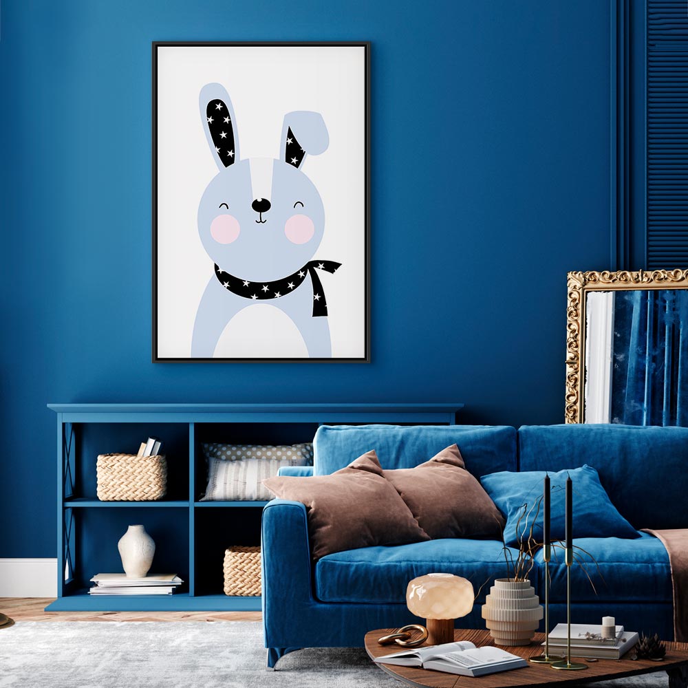Brave Rabbit Funny Canvas Print