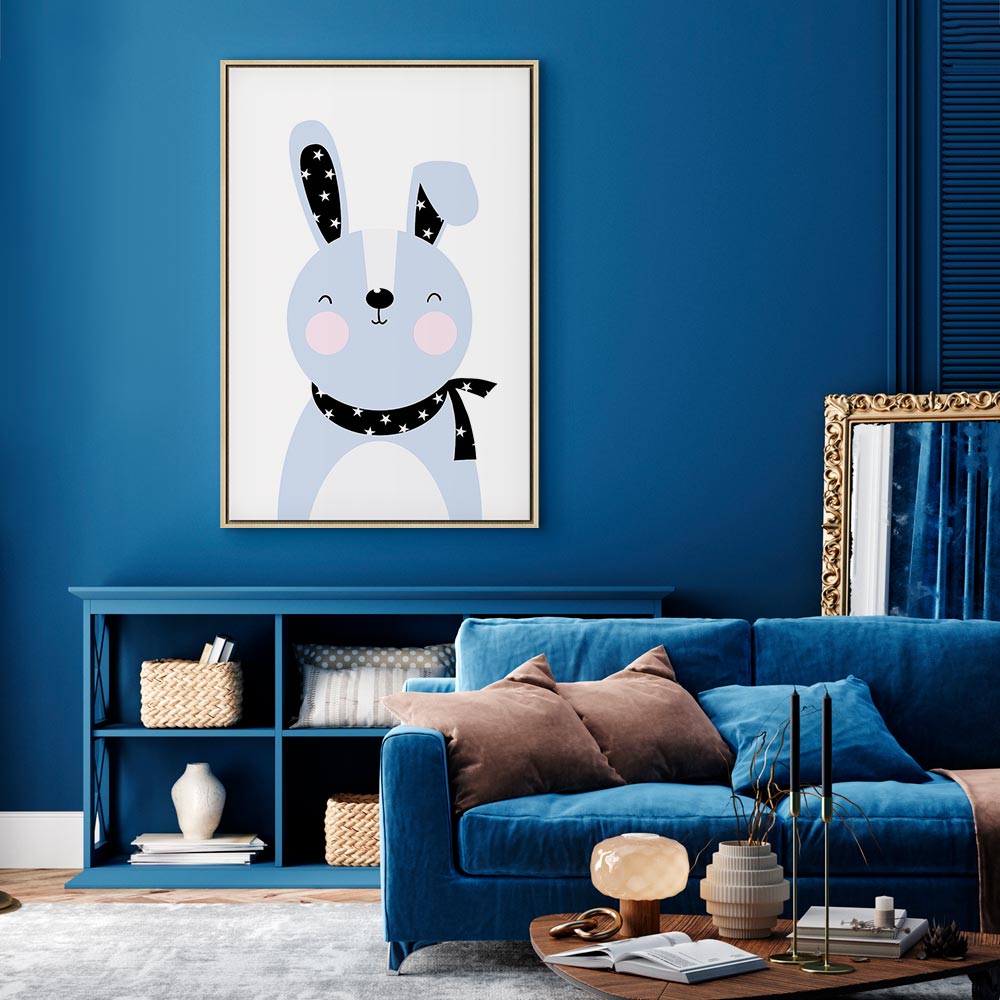 Brave Rabbit Funny Canvas Print