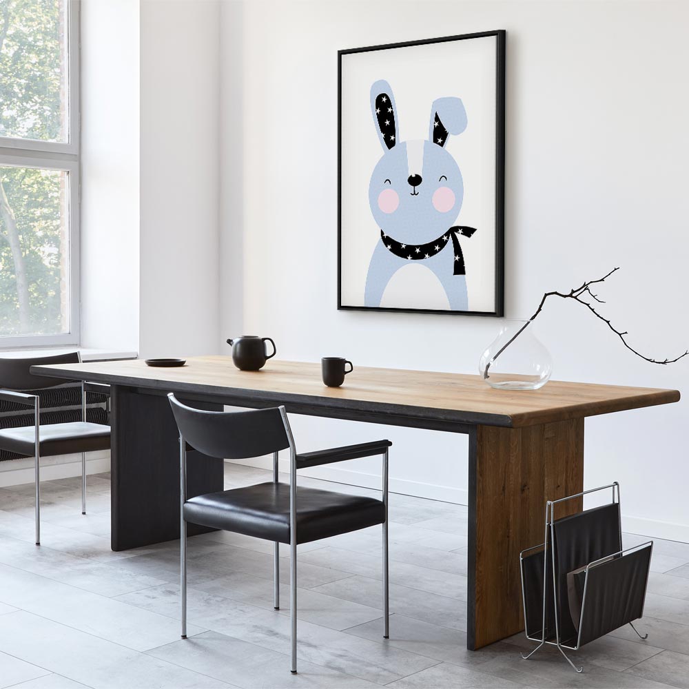 Brave Rabbit Funny Canvas Print