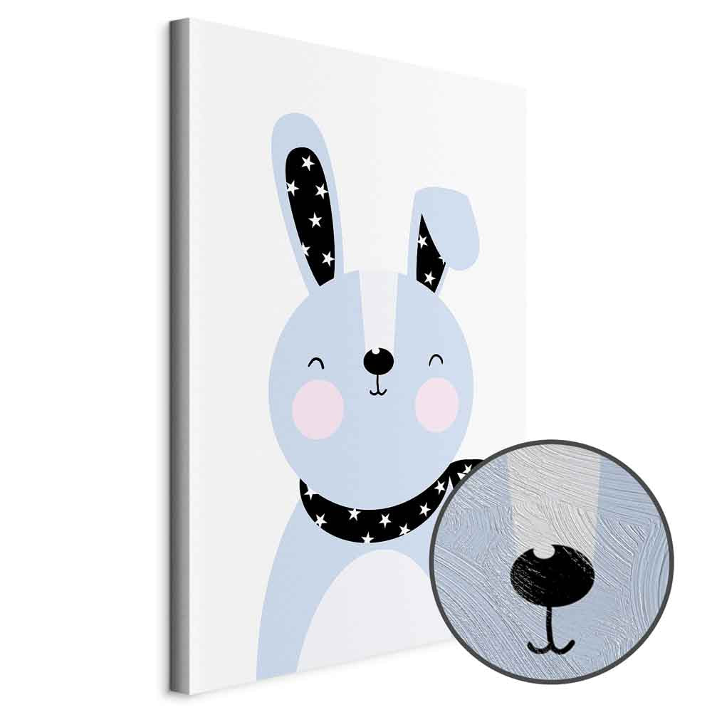 Brave Rabbit Funny Canvas Print