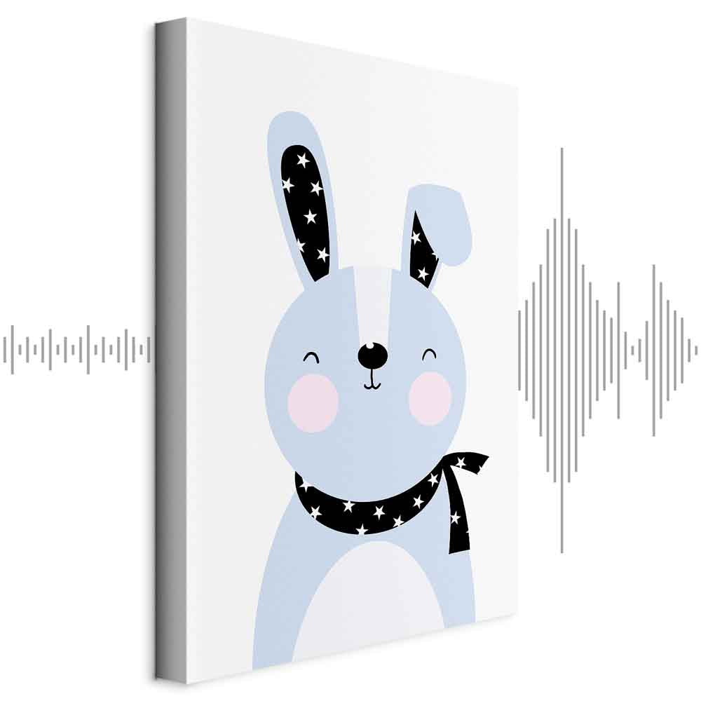 Brave Rabbit Funny Canvas Print
