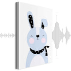 Brave Rabbit Funny Canvas Print