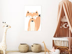 Canvas Print Happy Fox Vertical 1 Part