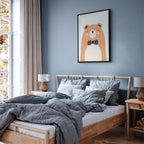 Teddy Bear Bow Tie Funny Canvas Print